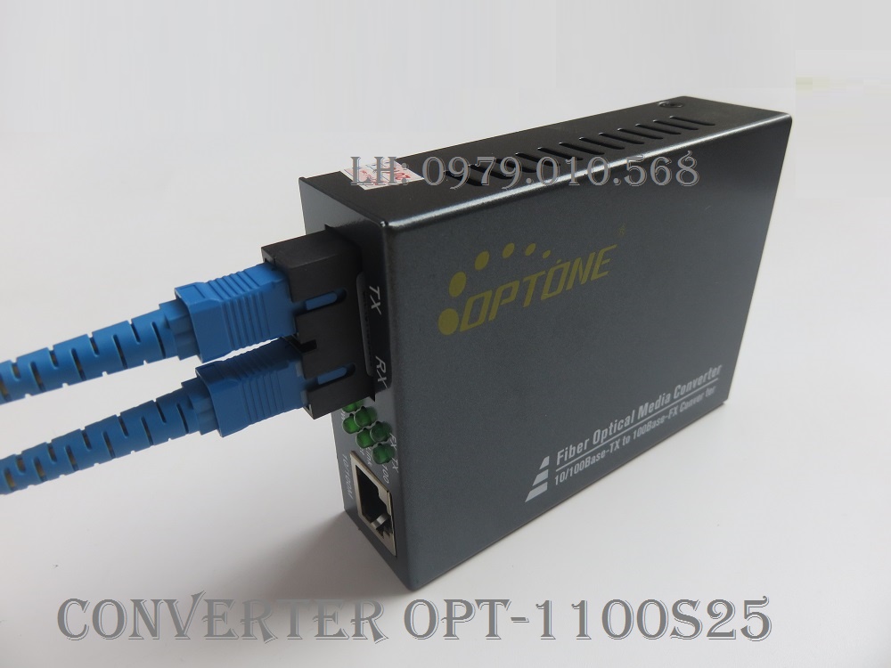 OPTONE Bộ chuyển đổi quang điên 2 sợi OPTONE - Converter Opt-1100S25 OPT-1100S25
